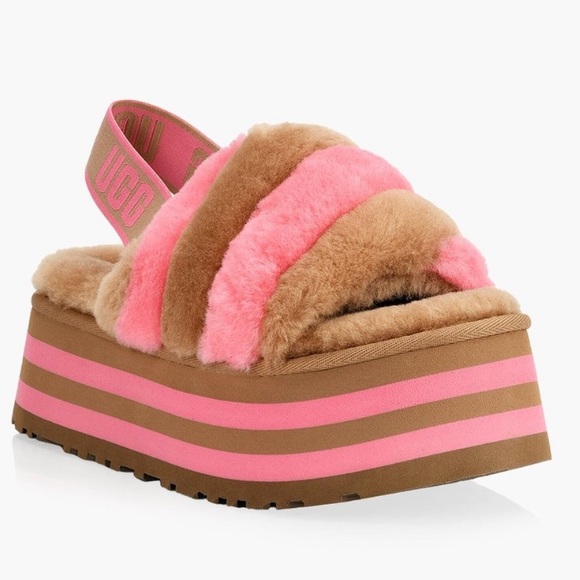Pink Ugg Women's Disco Checker Slide Stores Disco Checker
